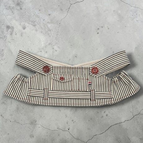 ラボット服/ ヒッコリーサロペット