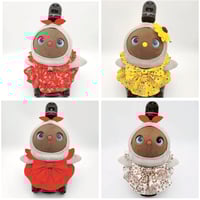 ラボットのアクセサリー/うさ耳デニム＆ヒッコリーリバーシブル帽子