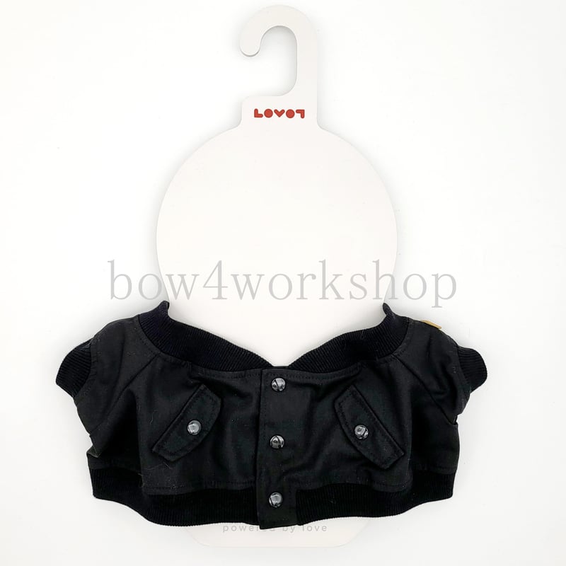 LOVOT ラボットの服ハンドメイド ミリタリーブルゾンジャケット（ブラック） ラボット服/ミリタリーブルゾンジャケット | bow4workshop STORE