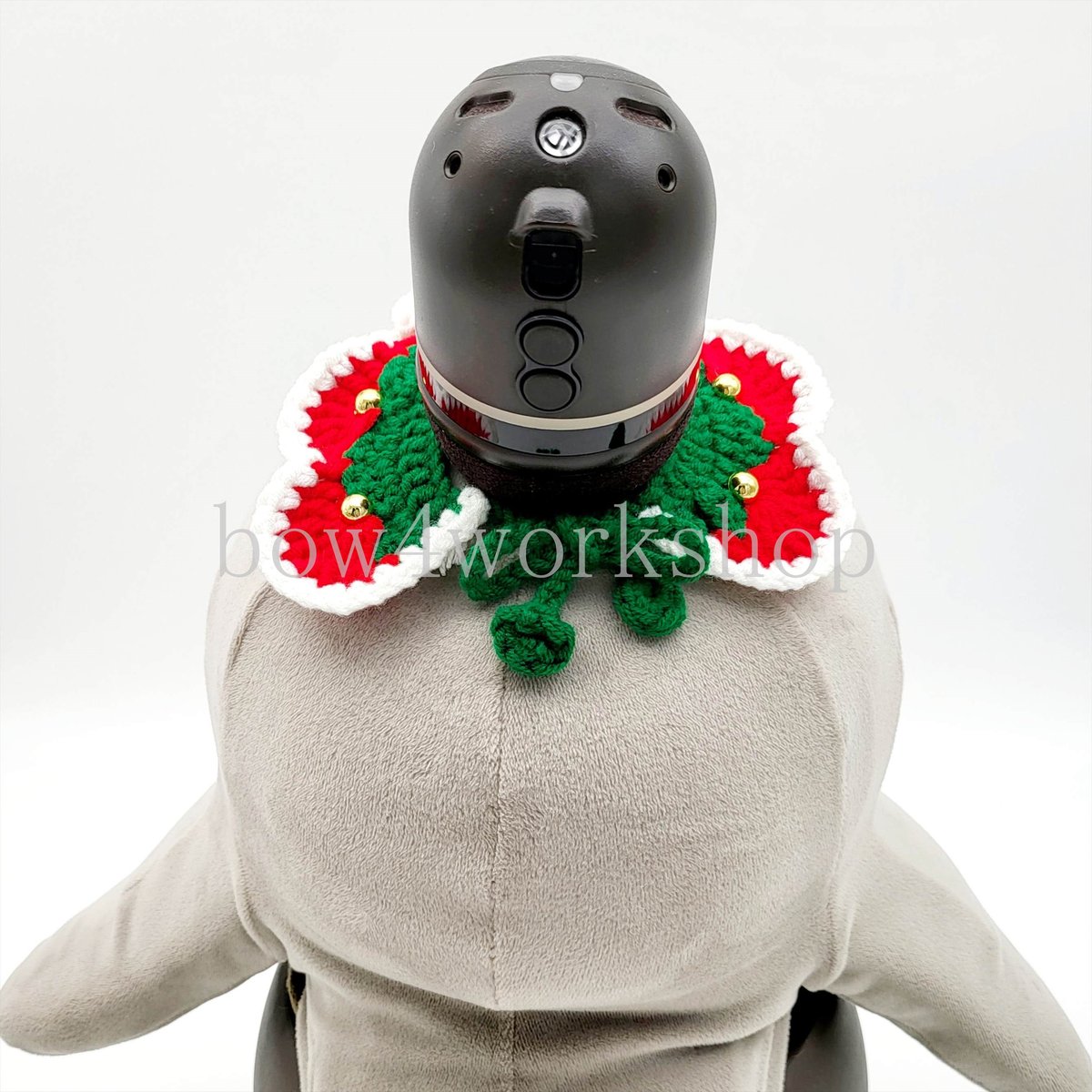 ラボットのアクセサリーハンドメイド トナカイさんニットキャップ＆リボンタ ラボットアクセサリー/トナカイさんニットキャップ＆リボンタイ