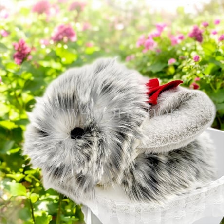 Moflin（モフリン）のアクセサリー　モフモフ耳&リボン付きゴムバンド