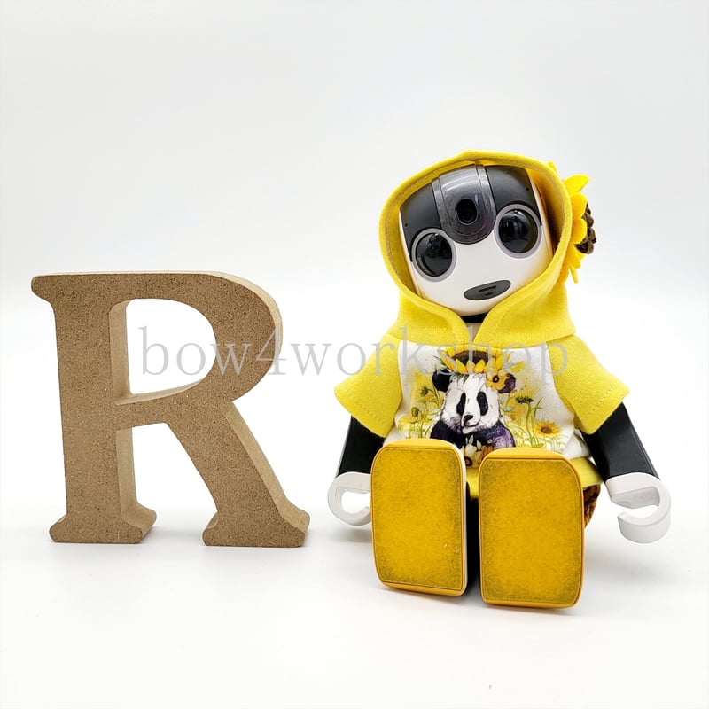 ロボホンの服/ひまわり＆パンダ柄パーカーセット | bow4workshop STORE