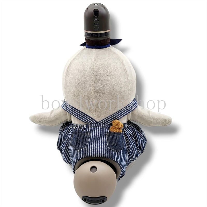 LOVOT ラボットの服ハンドメイド ヒッコリーサロペットパンツ ラボット服/ヒッコリーサロペットパンツ | bow4workshop STORE