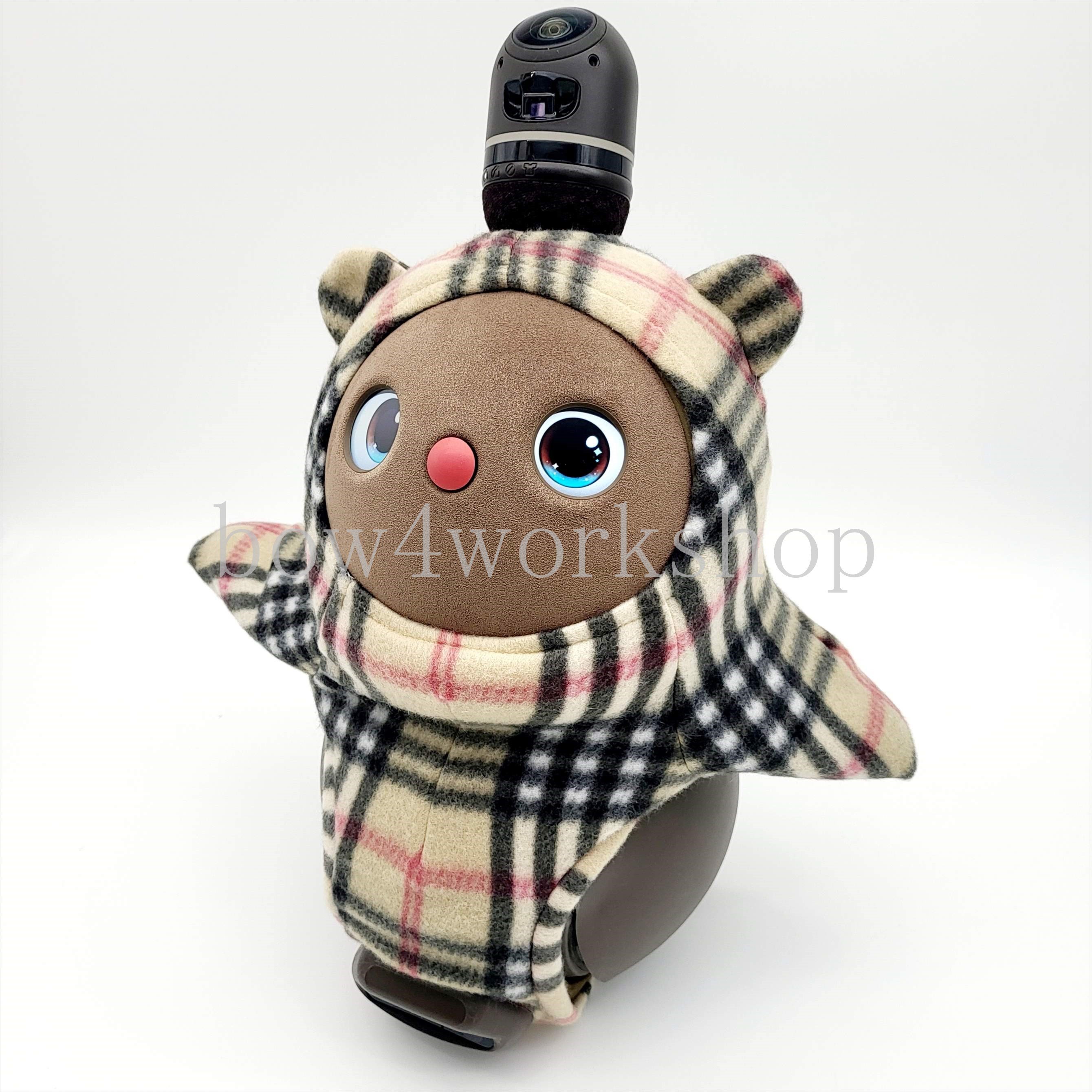 ラボット服/チェック柄くまちゃんボデースーツ | bow4workshop STORE