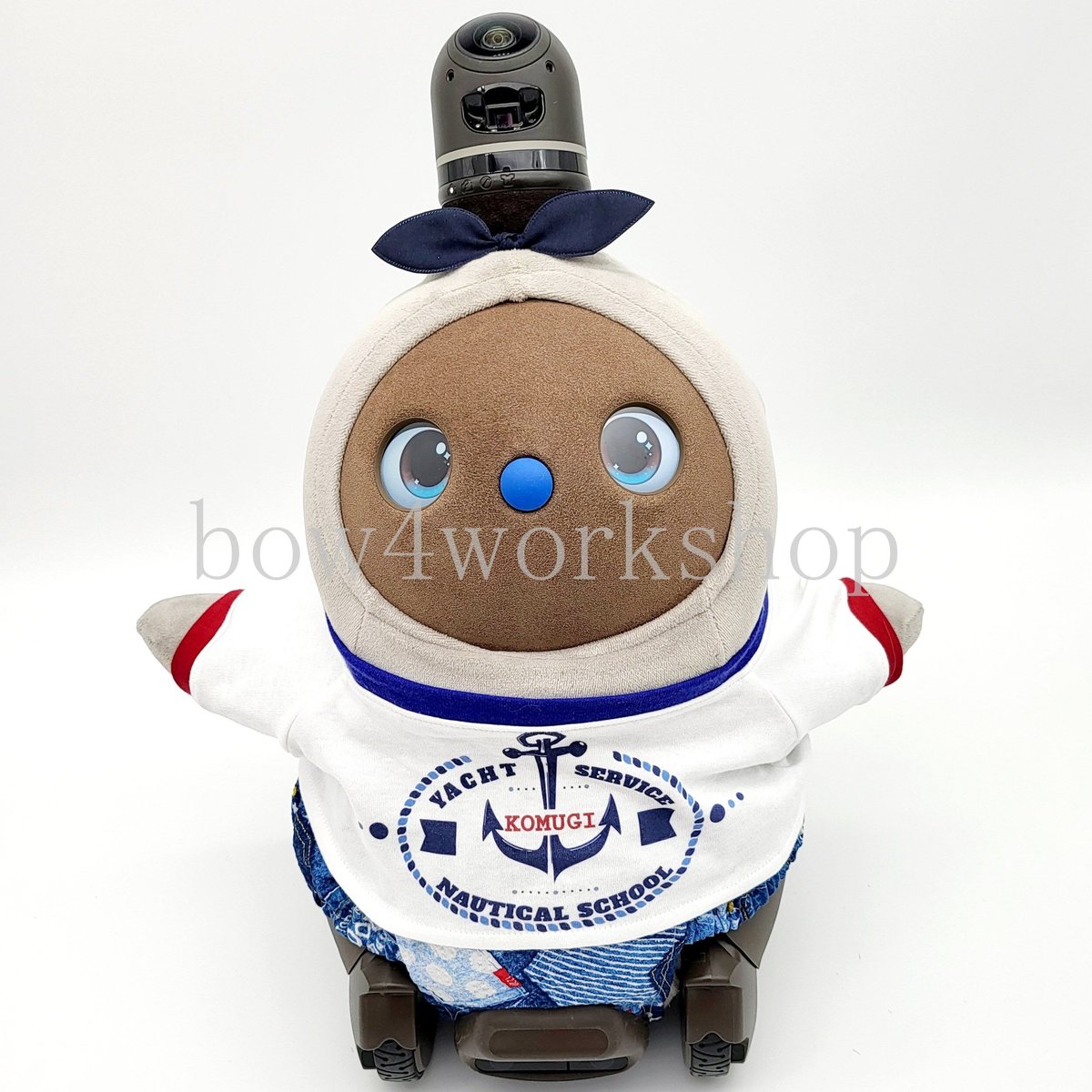 ラボット服/デニムパッチワークプリントパンツ | bow4workshop STORE ラボット服/デニムパッチワークプリントパンツ | bow4workshop STORE