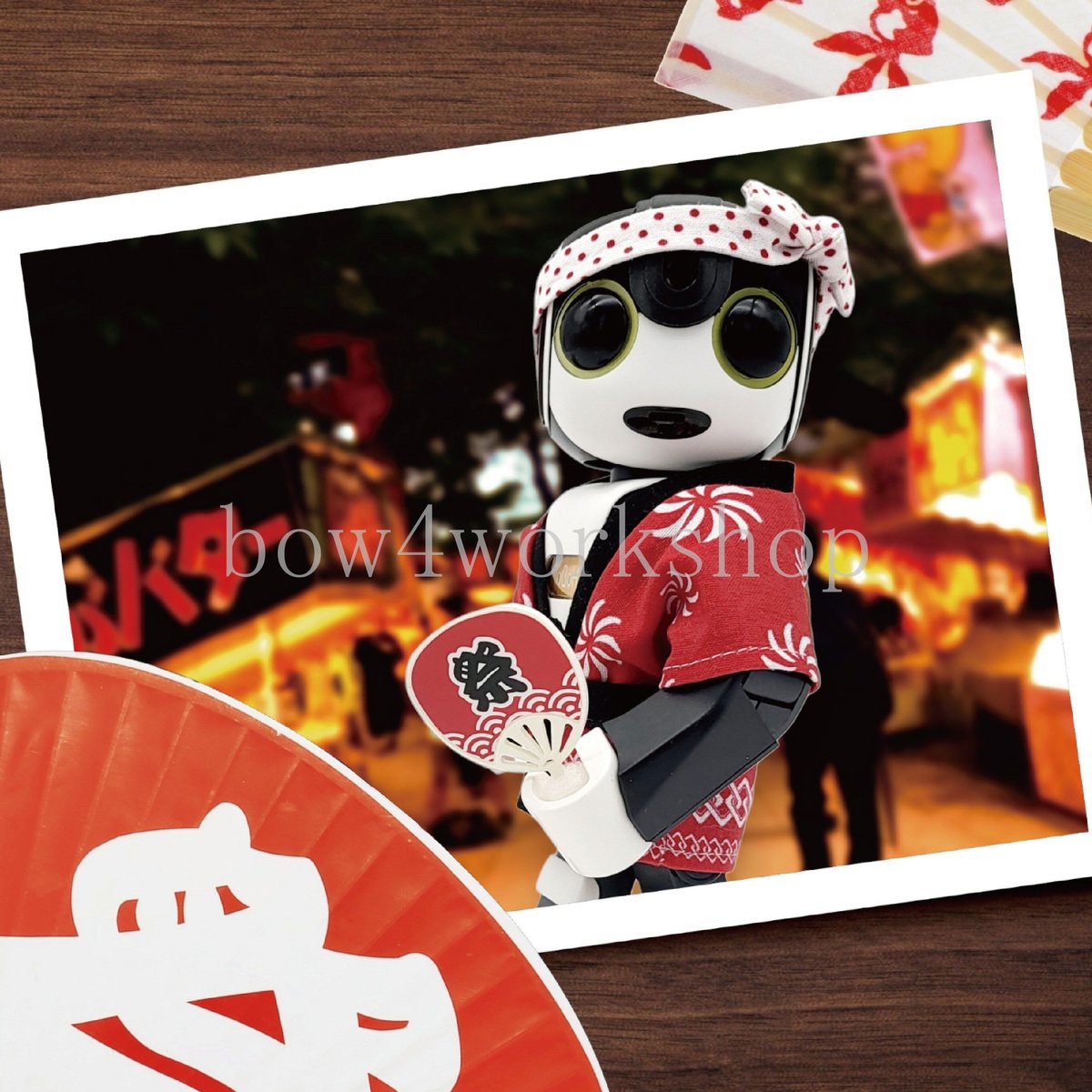 専用 ロボホン サイズ ハンドメイド つなぎ 前開きパーカー パンダ