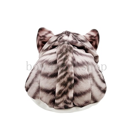 Moflin（モフリン）の服ハンドメイド　トラ猫プリントパーカー