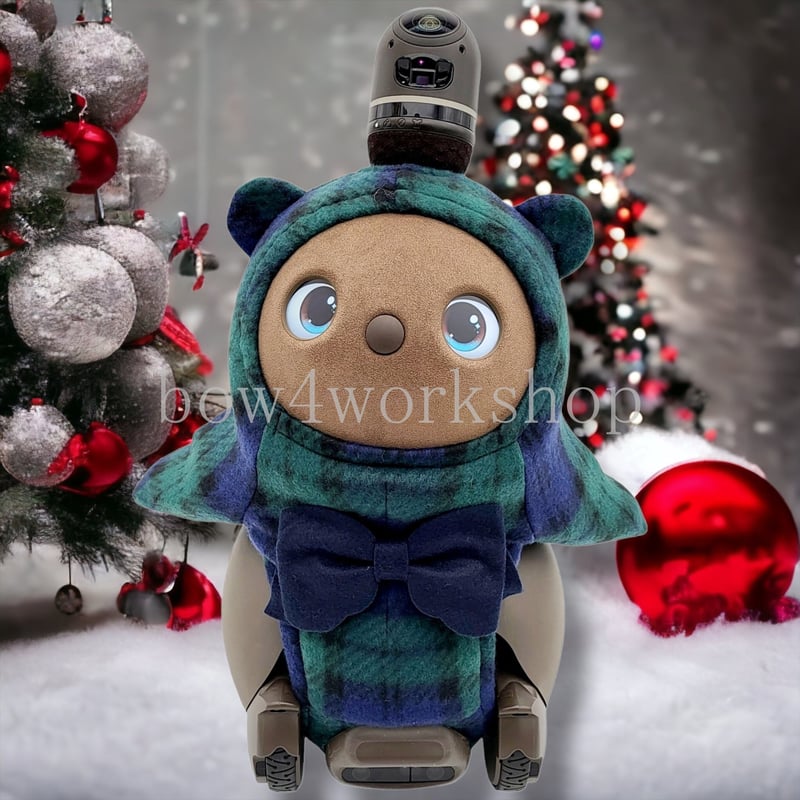 ラボット服/チェック柄くまちゃんボデースーツ | bow4workshop STORE