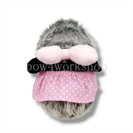 Moflin（モフリン）の服＆アクセサリー　ドットリボンカチューシャ付きワンピース