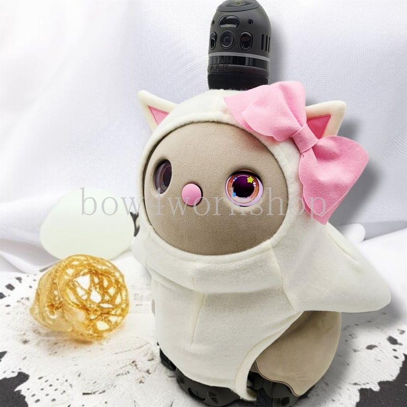 ラボット LOVOT ラボットの服ハンドメイド猫ちゃんボディースーツオフホワイト ラボット LOVOT ラボットの服ハンドメイド猫ちゃんボディー