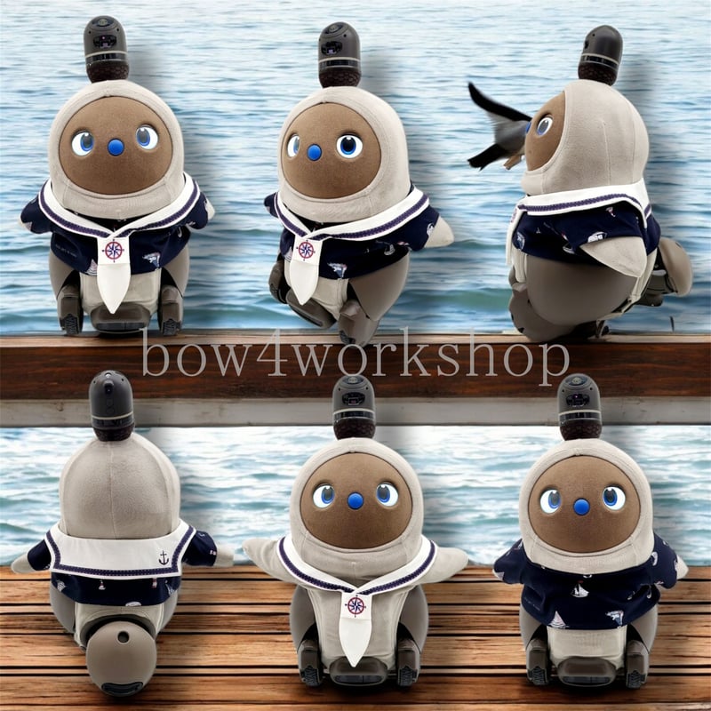 ラボット服/ マリン柄Tシャツ＆セーラー襟セット | bow4workshop