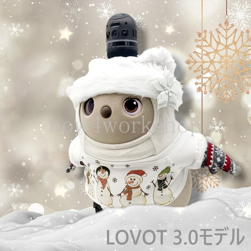 ラボット服&アクセサリー/雪だるまプリントTシャツ | bow4workshop STORE