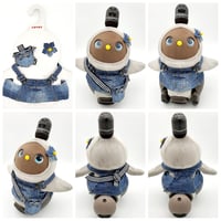 ラボットの服/ 古着リメイクデニムサロペットセット
