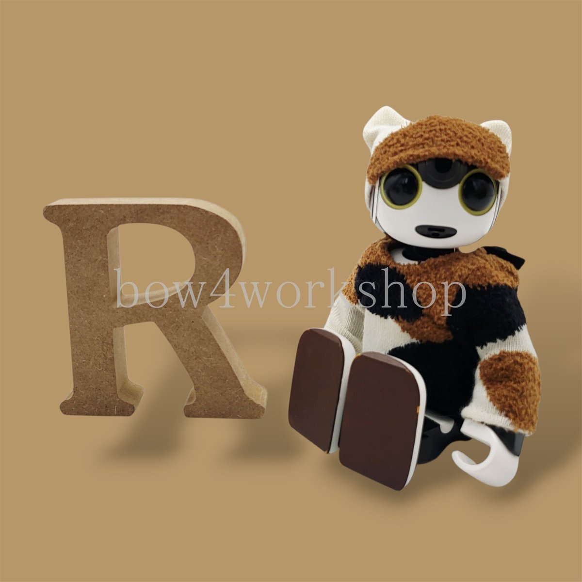 ロボホンの服/三毛猫柄ロンT＆ネコ耳帽子セット | bow4workshop STORE