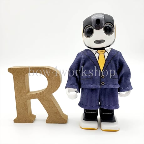 ロボホンの服/ ピンストライプ柄プリントスーツ