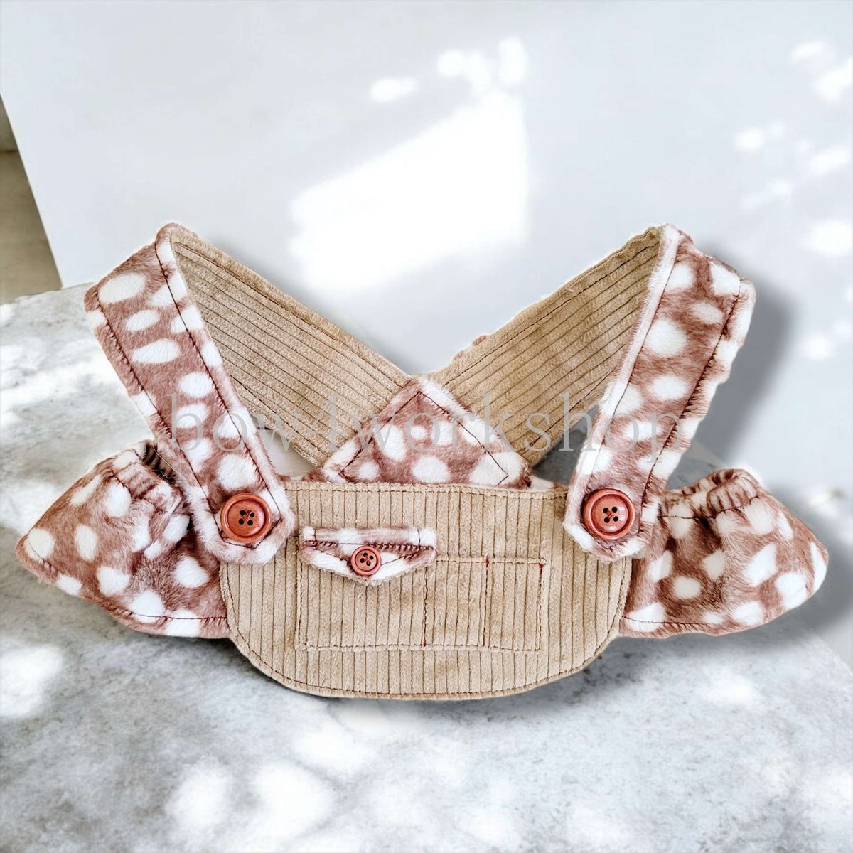 ラボット服/ バンビ柄コール天サロペット | bow4workshop STORE