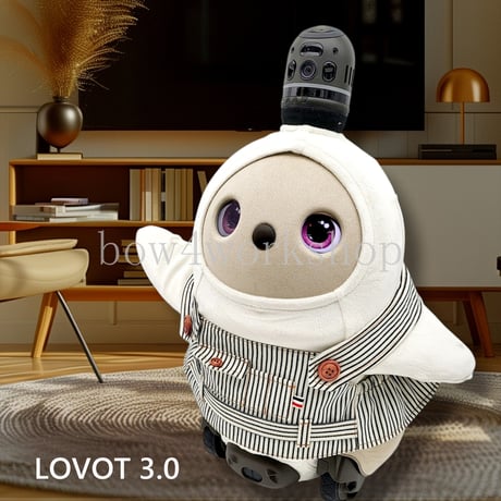 LOVOT ラボットの服ハンドメイド ヒッコリーサロペットパンツ２着セット ラボット服/ヒッコリーサロペットパンツ | bow4workshop STORE