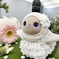 ラボット服/ミニリボン付き千鳥柄サロペットパンツ | bow4workshop STORE