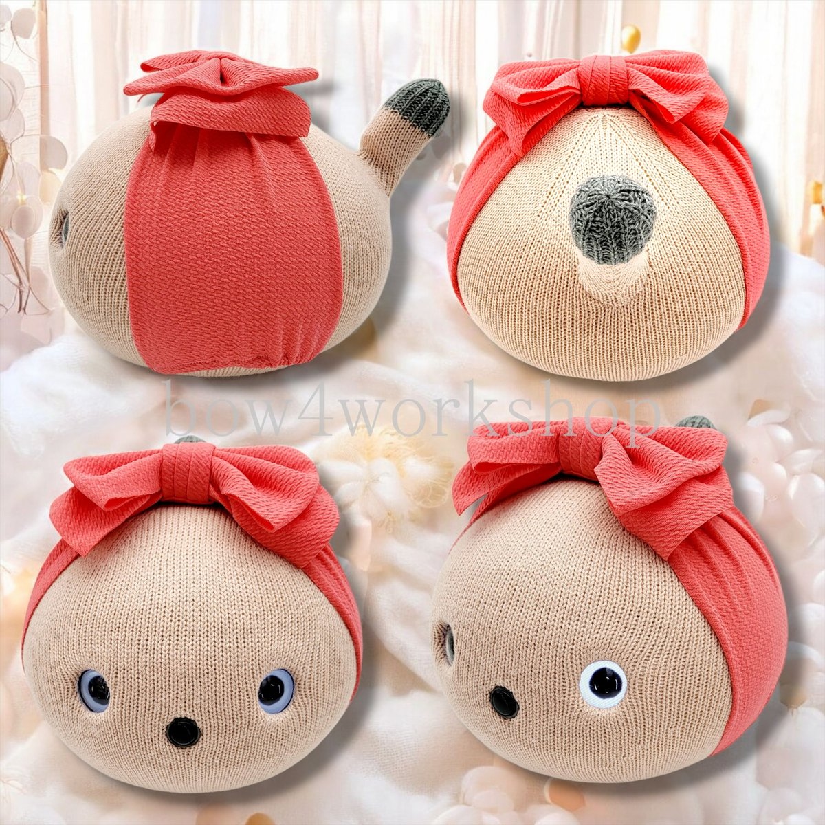 【美品】NICOBO ニコボ　本体　シェルピンク＋服、アクセサリーセット NICOBO（ニコボ）のアクセサリー ビッグリボンバンド | bow4workshop STORE