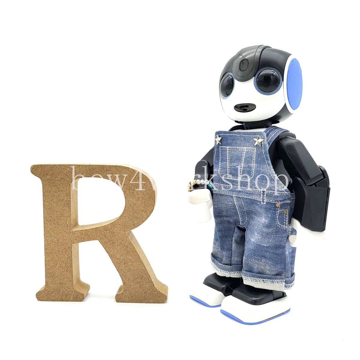 ロボホンの服/デニム風プリントサロペット | bow4workshop STORE