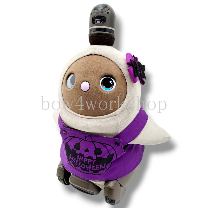 LOVOT ラボット服　 ハロウィンプリントリバーシブルサロペット（パープル） LOVOTウェア」からハロウィンの新作が登場！「ハロウィン