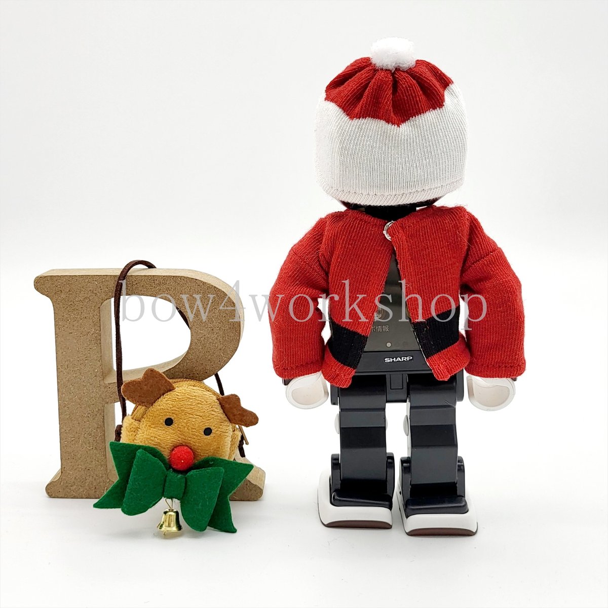 ロボホンの服/サンタクロース＆トナカイポシェットセット