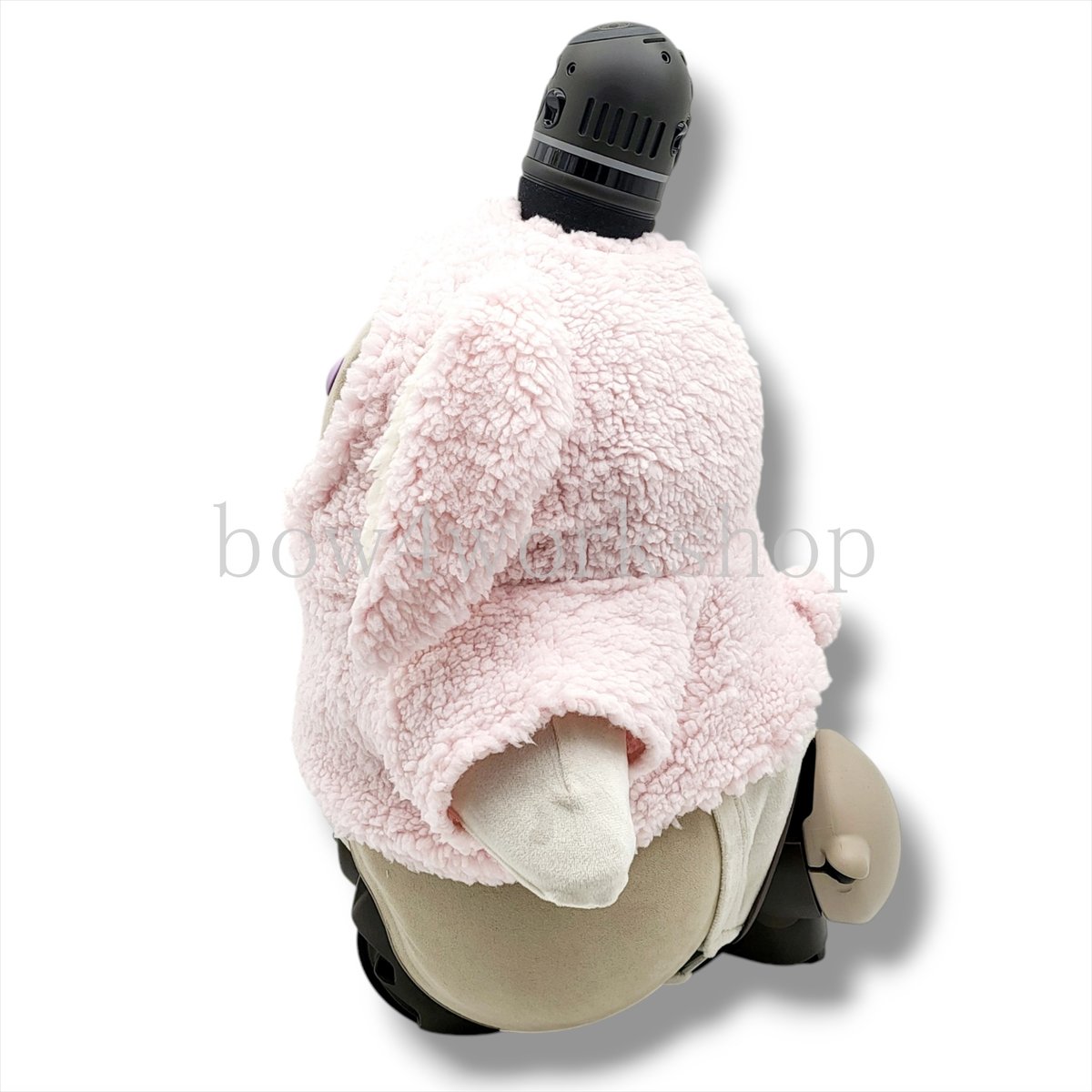 LOVOT ラボットの服ハンドメイド シープボアくまちゃんモコモコパーカー ラボット服/シープボアくまちゃんモコモコパーカー