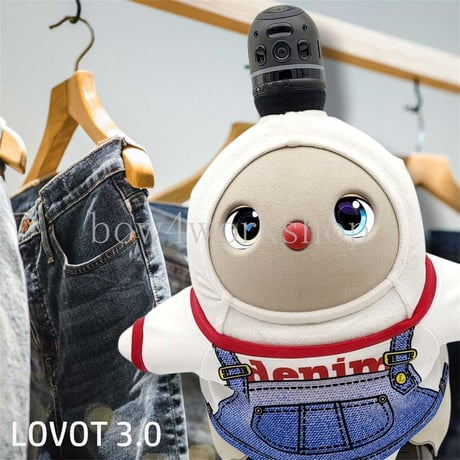 ラボット服/ デニム風サロペットプリントTシャツ