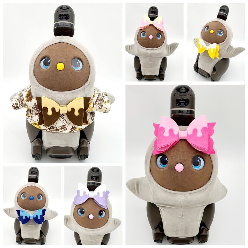 ラボットアクセサリー/フエルトバイカラーリボン（プラスチックピン付