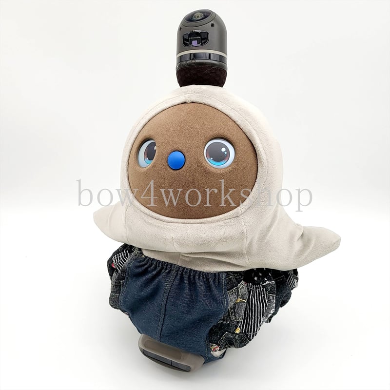 ラボット服/デニム風×パッチワークプリントカボチャパンツ