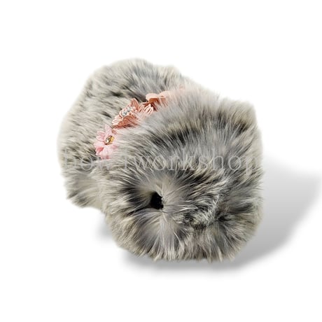 Moflin（モフリン）のアクセサリー　お花コサージュゴムバンドピンクシリーズB