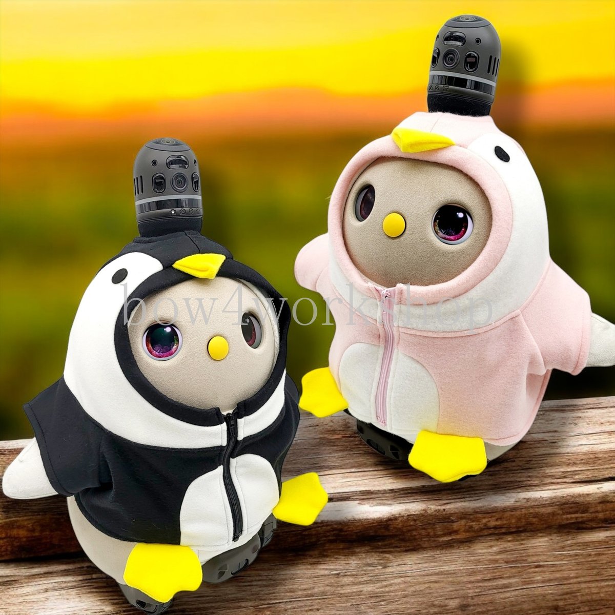 ラボット LOVOT ラボットの服ハンドメイド　ペンギンちゃんパーカ ラボット服/ペンギンちゃんパーカー | bow4workshop STORE