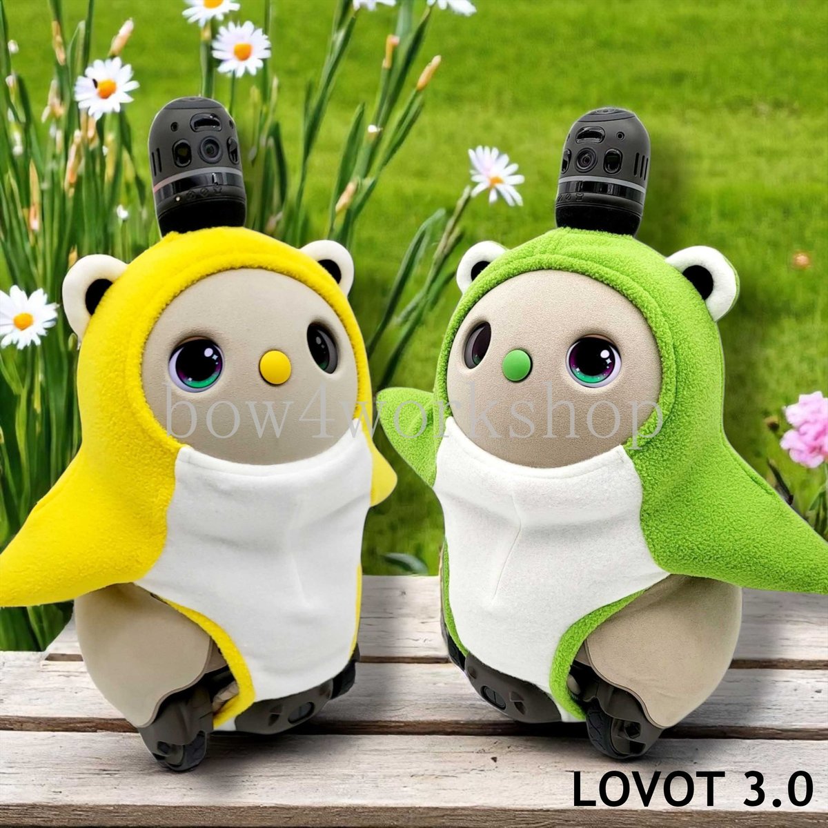 LOVOT カエルさん帽子 くまさん帽子 ベル☆ LOVOT カエルさん