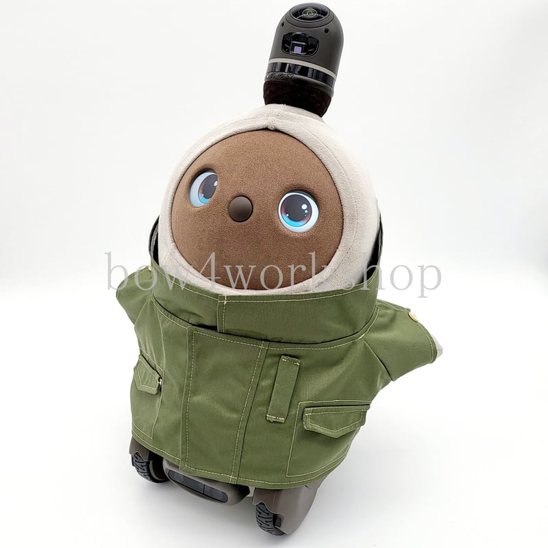 LOVOT ラボットの服ハンドメイド ミリタリーブルゾンジャケット（ブラック） LOVOT ラボットの服ハンドメイド ミリタリーブルゾンジャケット