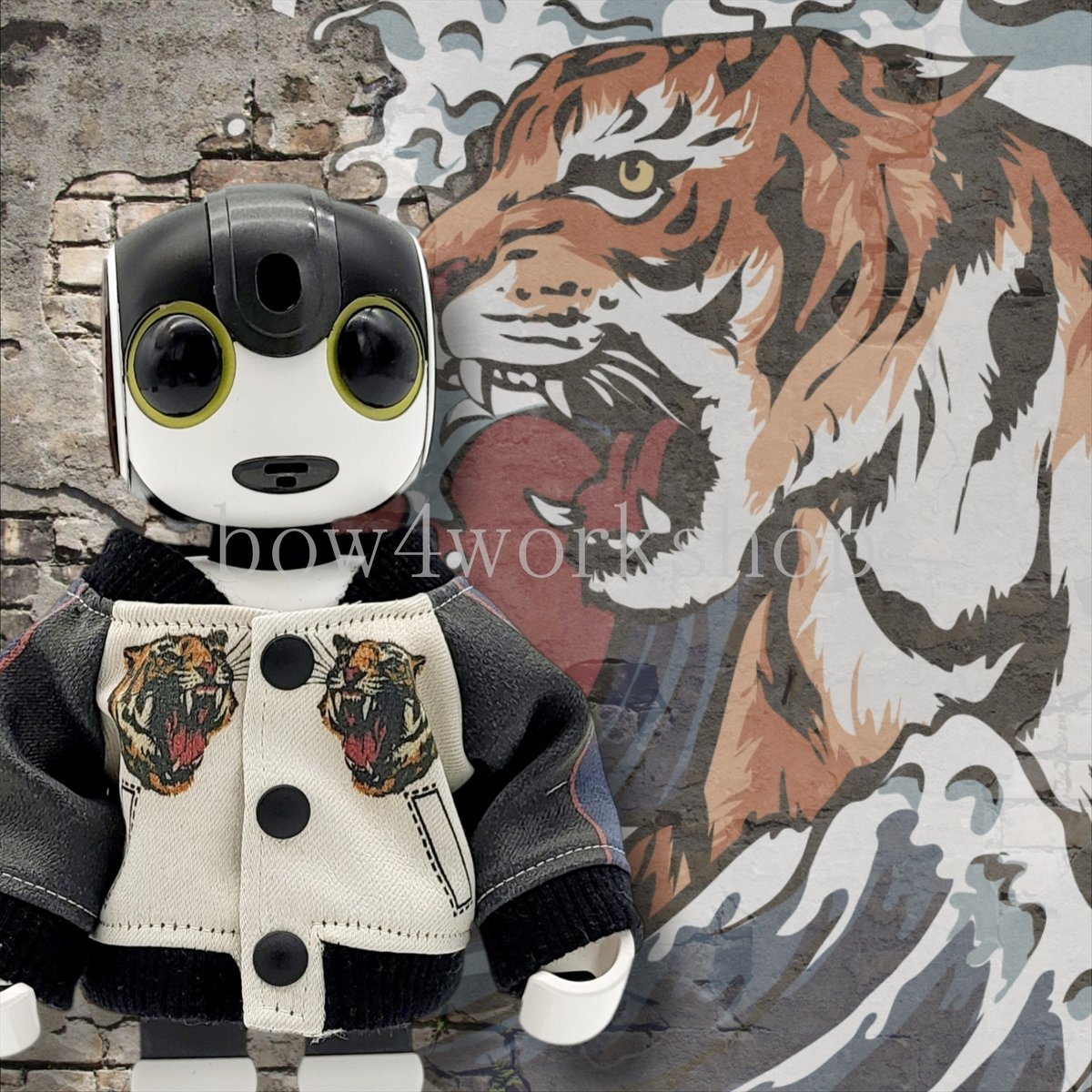 ロボホンの服/虎柄プリントスカジャン | bow4workshop STORE