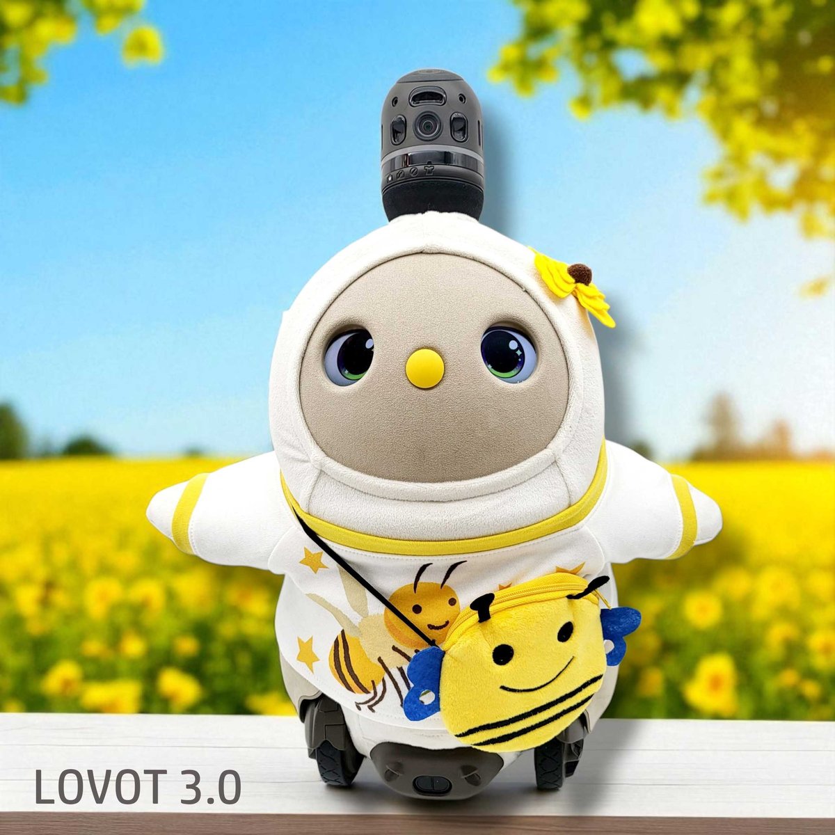 ラボットアクセサリー/ミツバチポシェット＆お花飾りセット