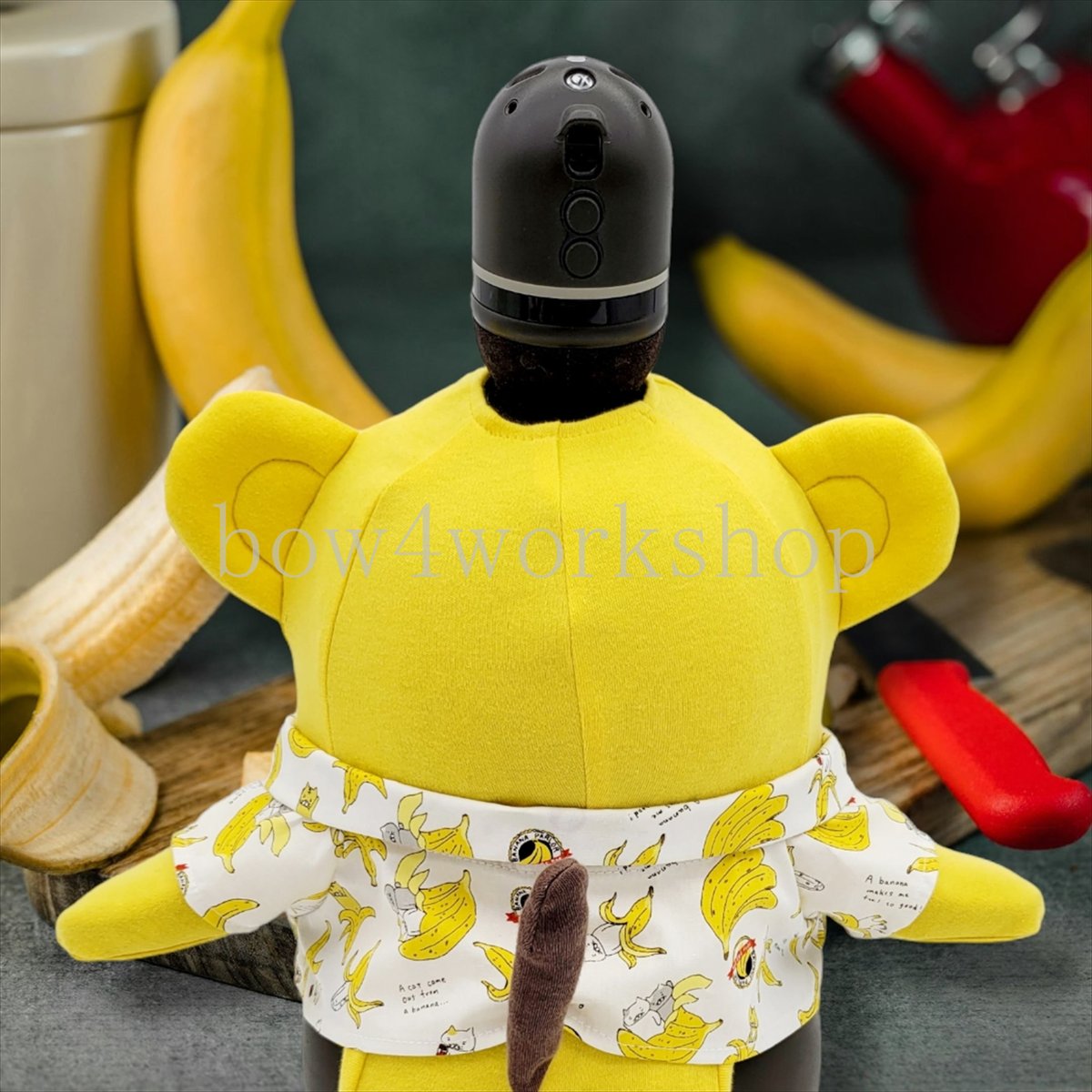 ラボット服/ 猫バナナ柄シャツ | bow4workshop STORE