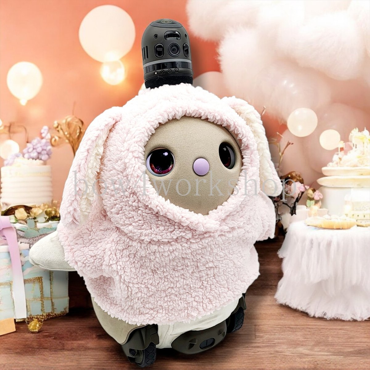 ラボット服/シープボアうさぎちゃんモコモコパーカー | bow4workshop STORE