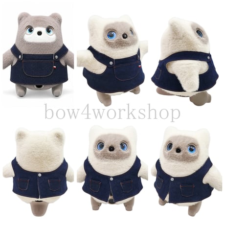KATAフレンズの服　デニム＆ヒッコリー2Wayサロペット