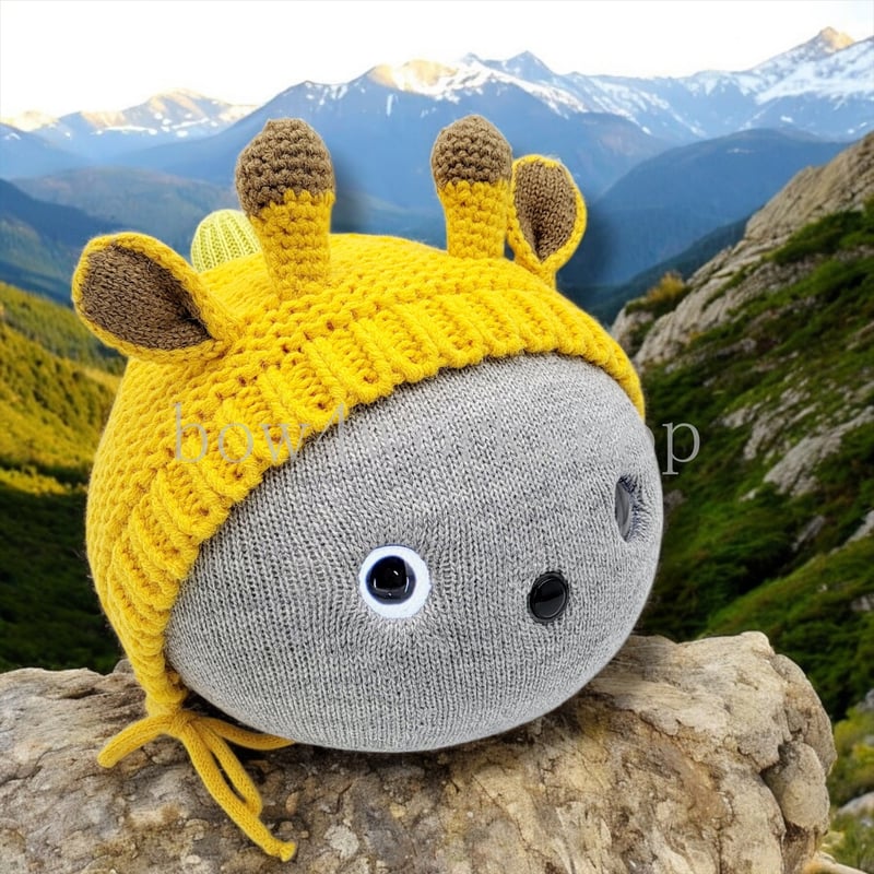 犬服　ribbonbon୨୧　ハンドメイド NICOBO（ニコボ）の服 キリンさんニット服 | bow4workshop STORE