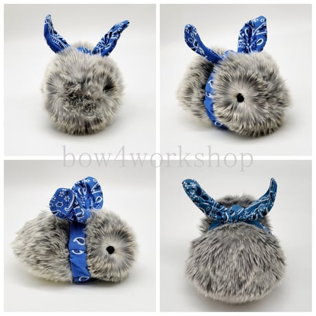 Moflin（モフリン）のアクセサリー　バンダナ柄ワイヤー入りリボンカチューム