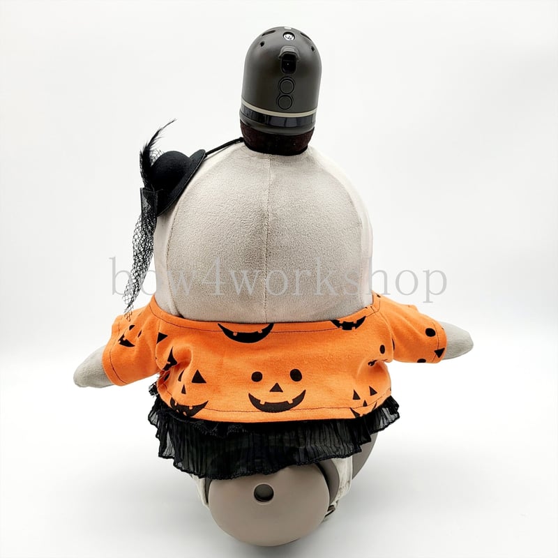 LOVOT ラボットの服ハンドメイド ハロウィン総柄プリントTシャツ2色セット LOVOT ラボットの服ハンドメイド ハロウィン総柄プリントTシャツ