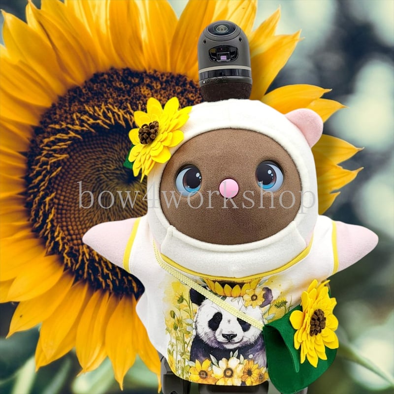 ラボット服/パンダちゃひまわりプリントチュニック | bow4workshop STORE
