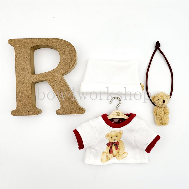 ロボホンの服/くまちゃんプリントTシャツセット | bow4workshop