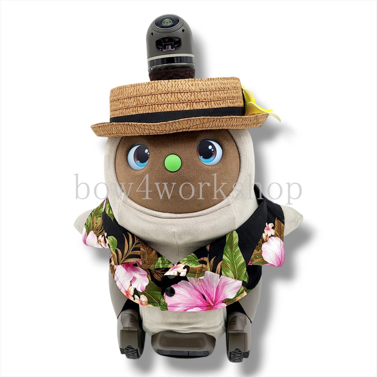 ラボット LOVOT ラボットの服ハンドメイド アロハシャツ(ブルー） ラボット LOVOT ラボットの服ハンドメイド アロハシャツブルー