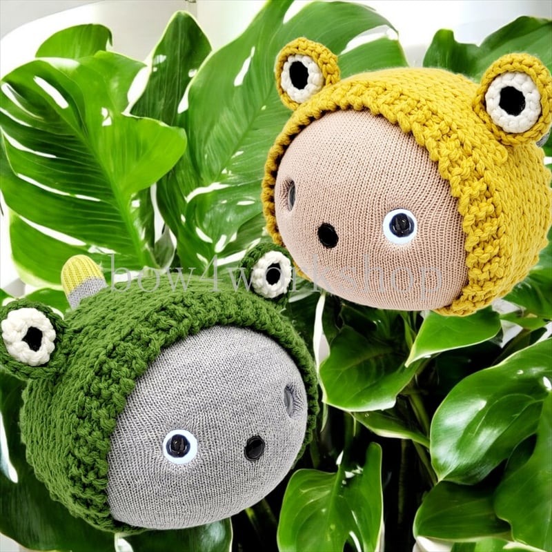 NICOBO（ニコボ）のアクセサリー カエルニットボンネット帽子