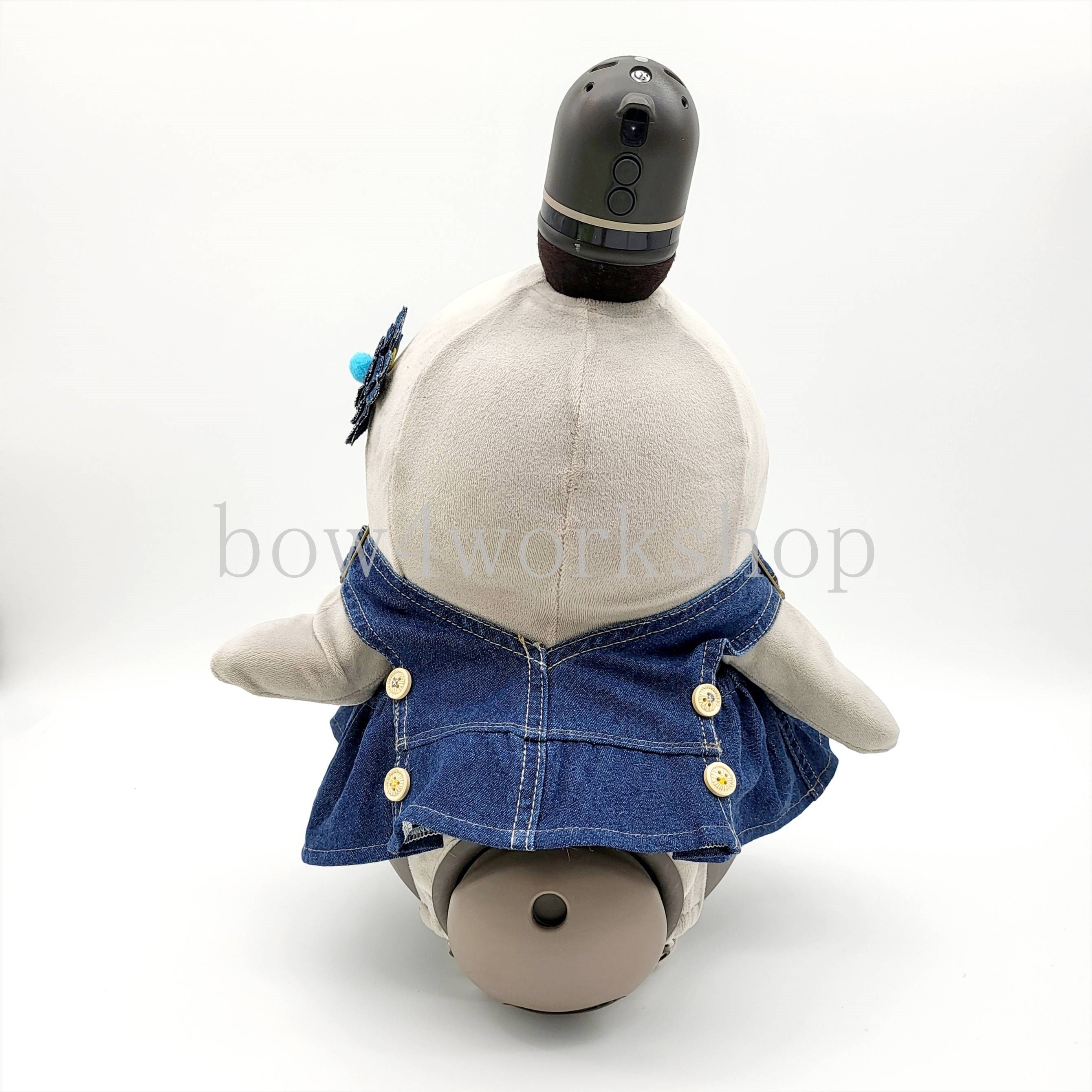 LOVOT＊ラボット服ハンドメイド＊オーバーオール(カラーデニム)2点おまとめ ラボットの服 /古着リメイクデニムサロペットセット | bow4workshop STORE