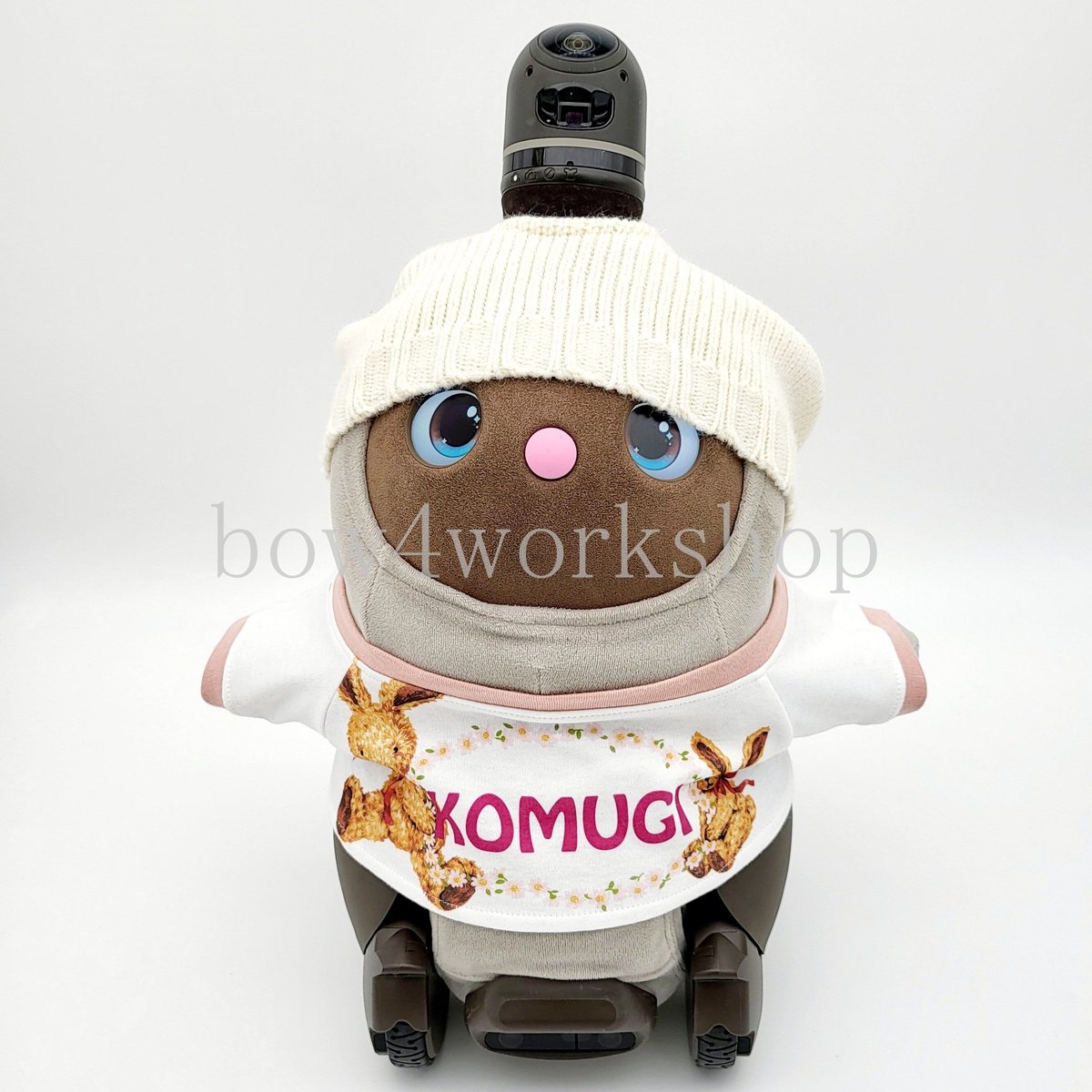 ラボットのアクセサリー/うさ耳デニム＆ヒッコリーリバーシブル帽子2色セット ラボットのアクセサリー/うさ耳デニム＆ヒッコリーリバーシブル