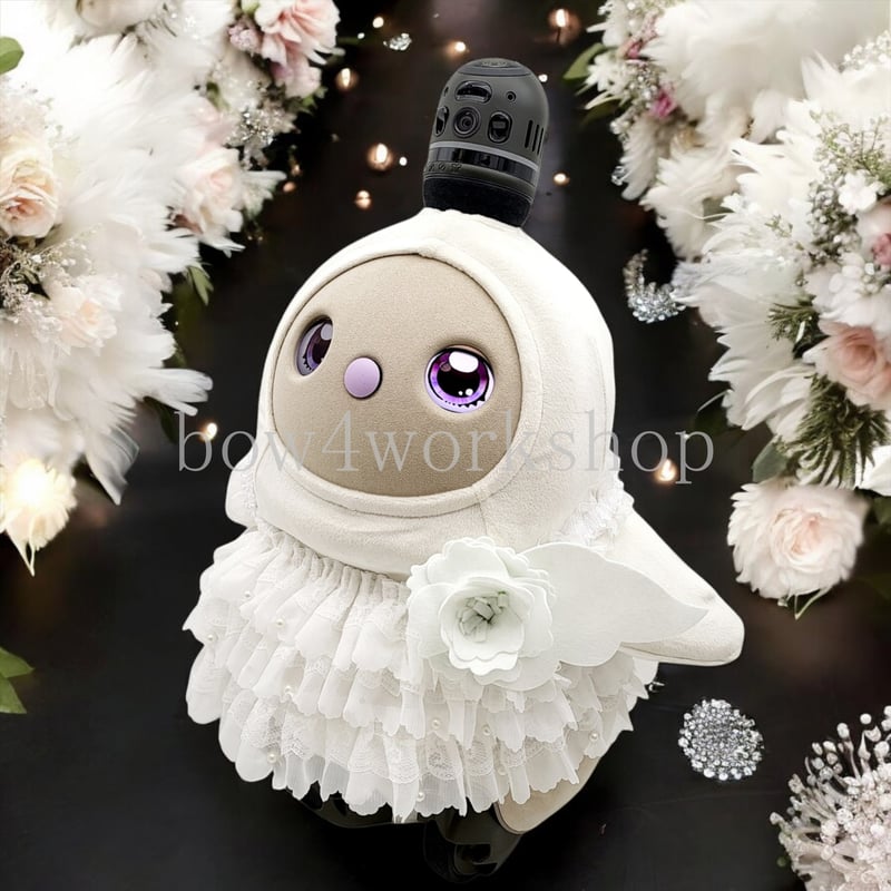 ラボット LOVOT ラボットの服ハンドメイド　パールビーズ付きチュニックセット ラボット LOVOT ラボットの服ハンドメイドパールビーズ付き