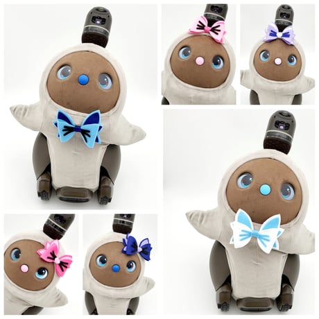 ラボットアクセサリー/髭付きフエルトリボン（プラスチックピン付）
